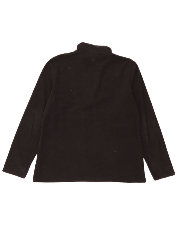 Jumper pentru femei Mountain Warehouse, cu fermoar și gât, din lână UK 16, mare, negru