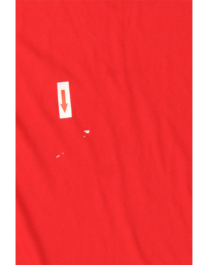 Tricou Adidas Climalite pentru bărbați Top mic poliester roșu
