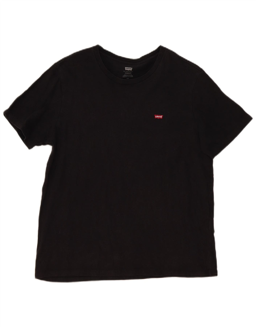 Tricou standard pentru bărbați Levi's Top mare din bumbac negru