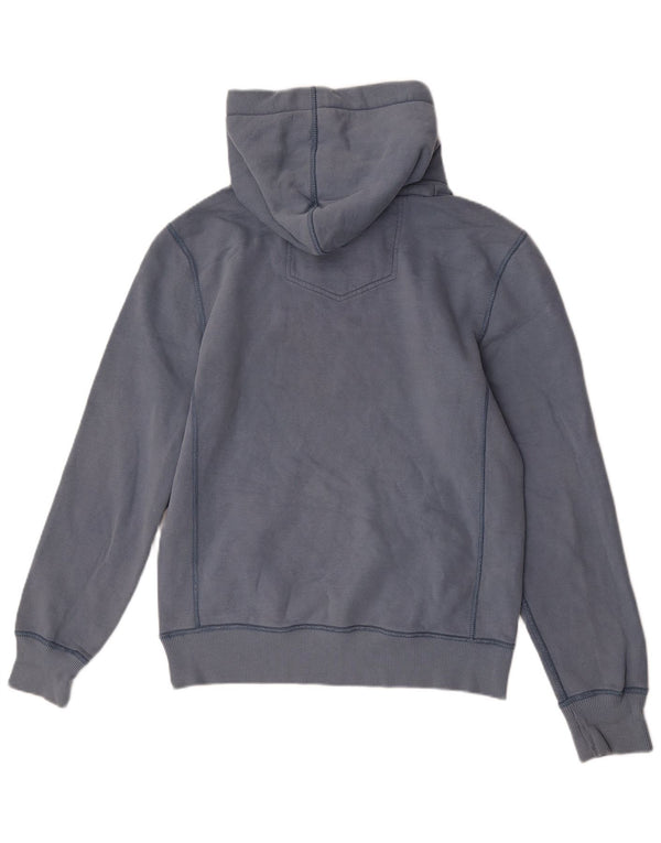 Pulover cu glugă cu grafică pentru bărbați Fat Face Mic albastru