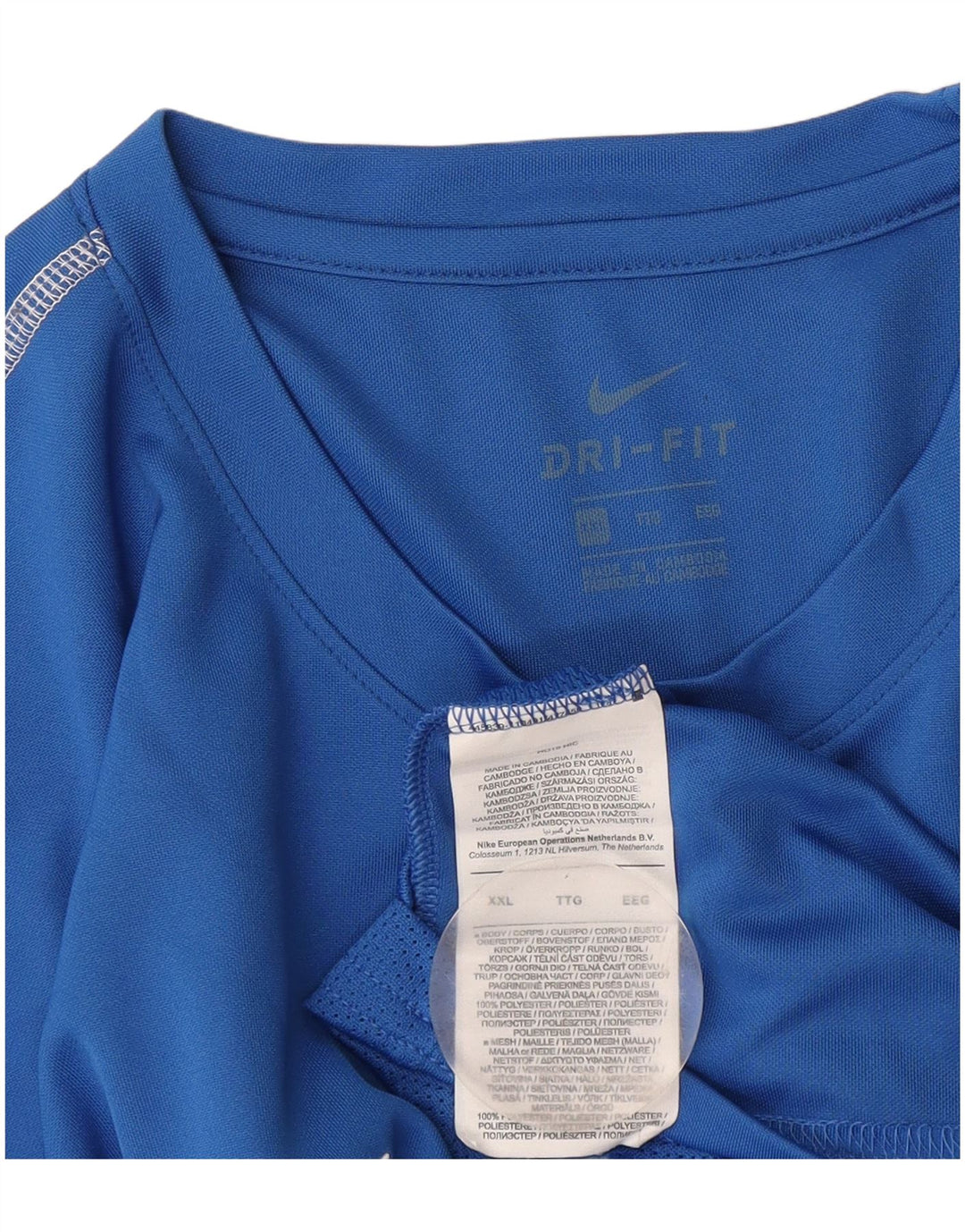 Tricou pentru bărbați Nike Dri Fit Top 2XL, poliester albastru