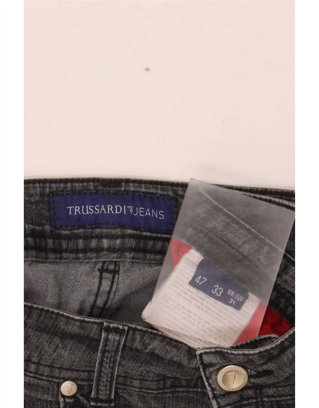 Blugi drepti pentru femei Trussardi W31 L30 gri