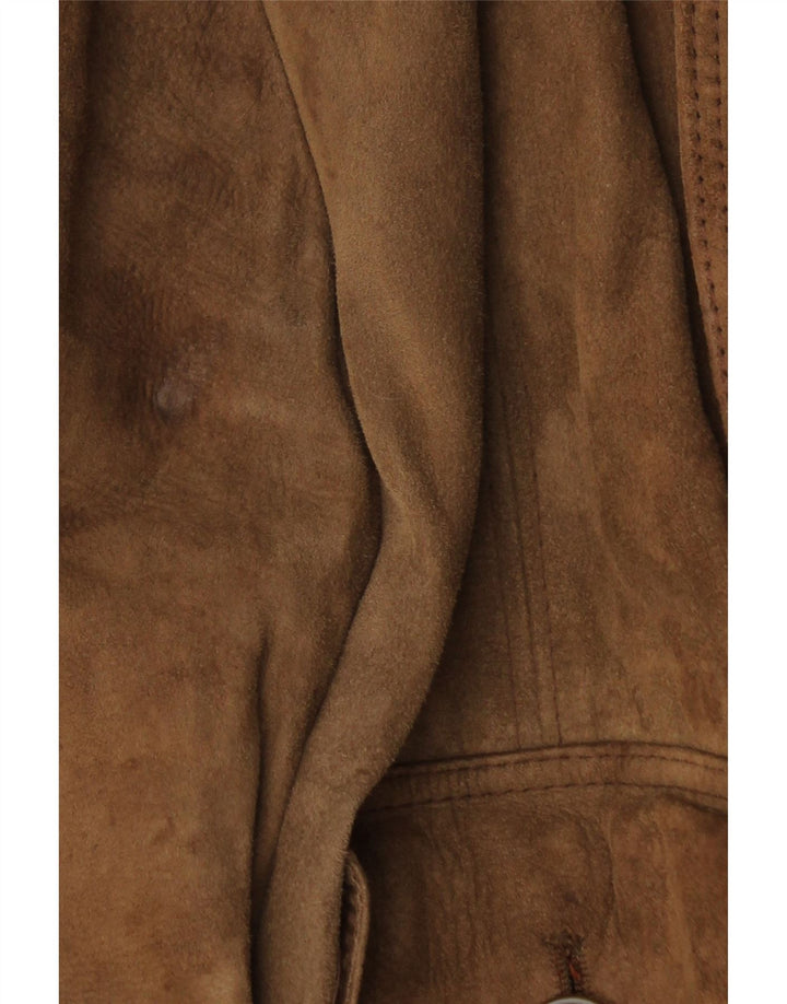 Bomber VINTAGE pentru bărbați din piele intoarsa IT 44 XS maro