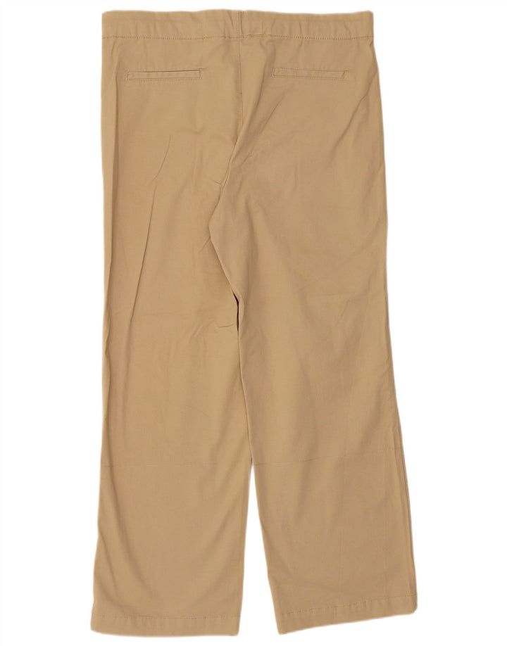 ZARA Pantaloni Drepți Casual Damă Mici W26 L29 Bej Bumbac