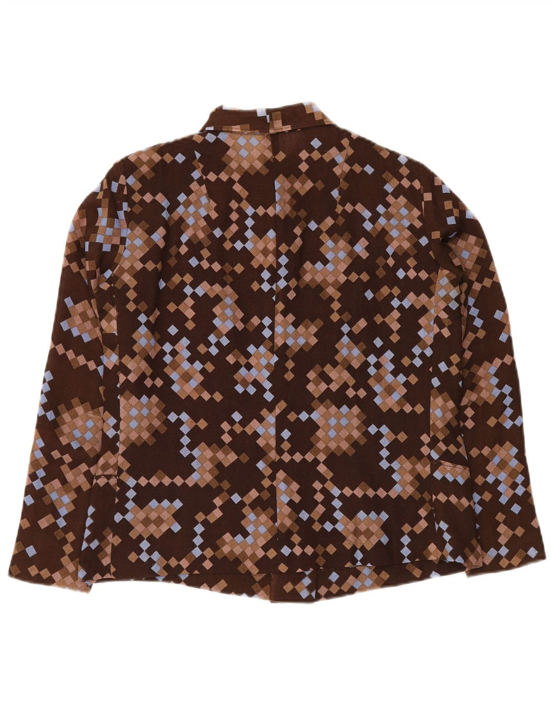 Bomber pentru femei VINTAGE UK 12 Medium Brown Geometric