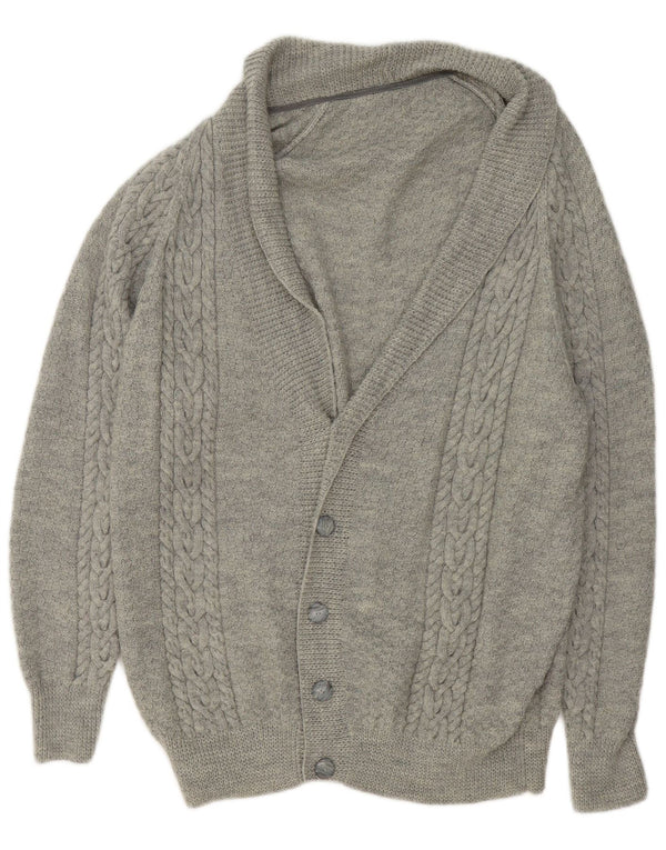 Cardigan Vintage pentru bărbați, XL, gri