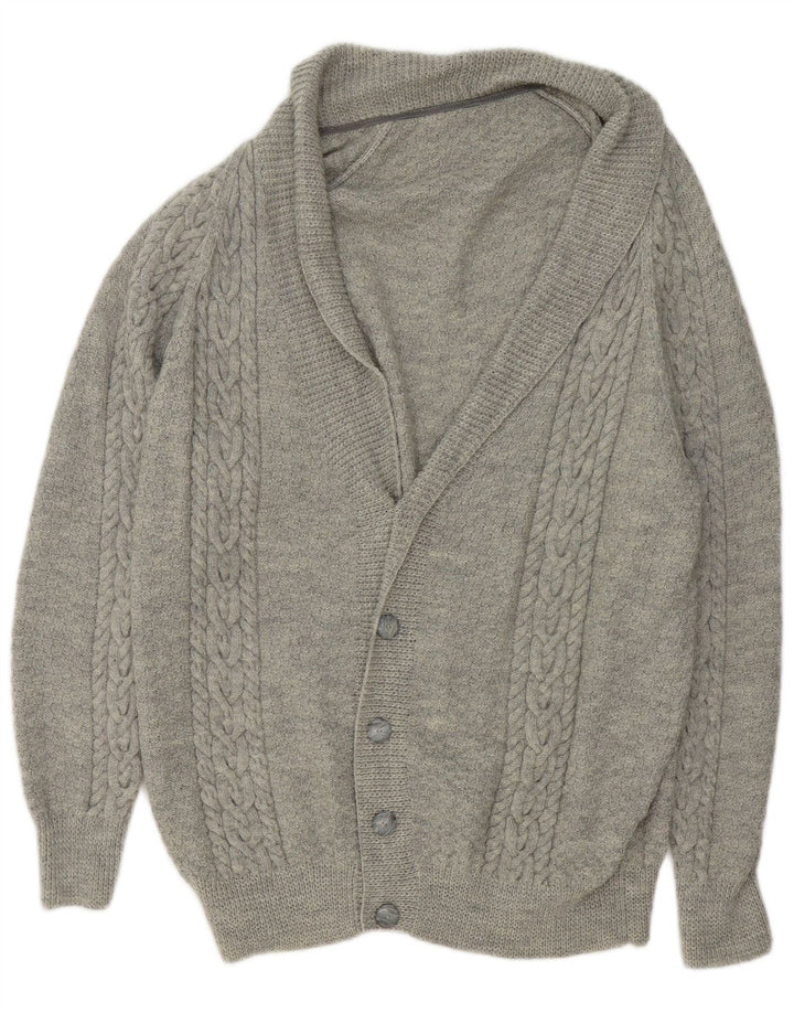Cardigan Vintage pentru bărbați, XL, gri