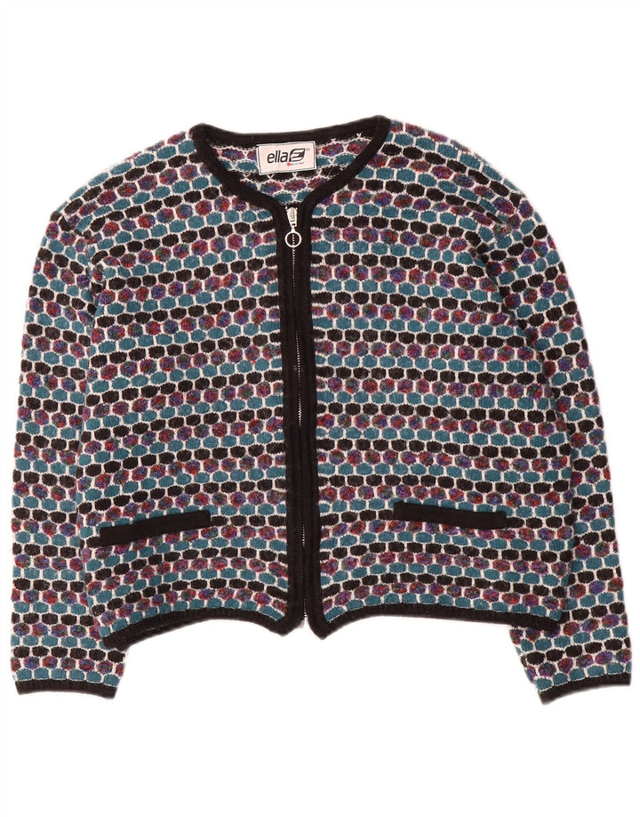 Pulover cardigan Ella pentru femei UK 16 mare, multicolor, geometric