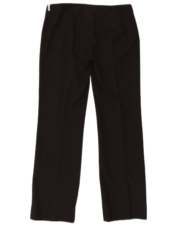 Trussardi Pantaloni drepti obișnuiți pentru femei IT 46 Large W32 L31 Negru