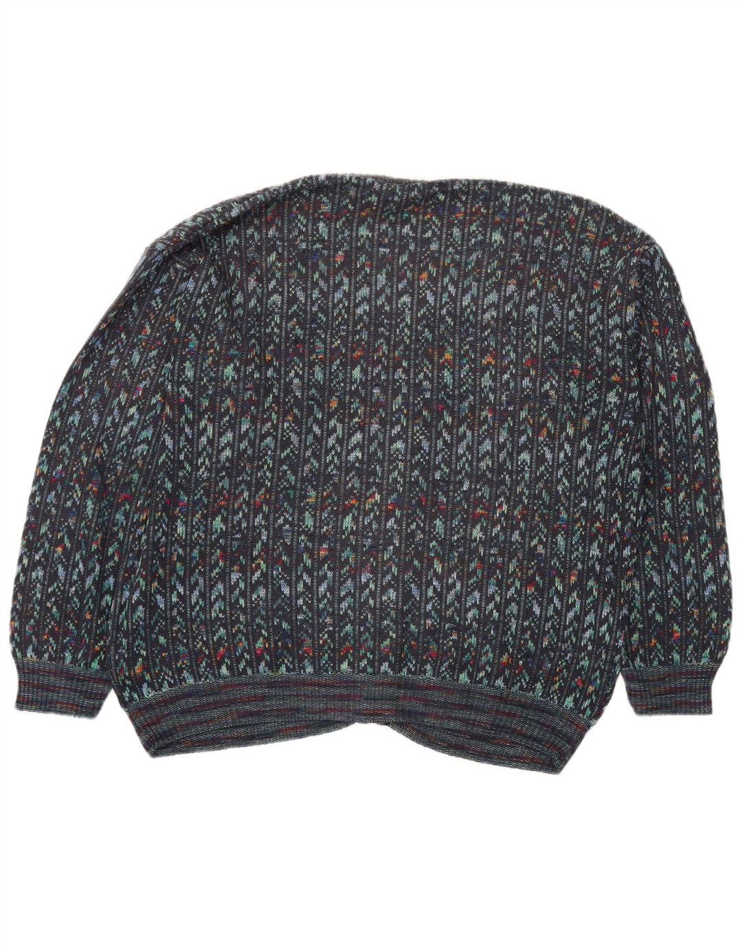 Pulover Cardigan Vintage pentru Barbati IT 54 XL Multicolor Geometric