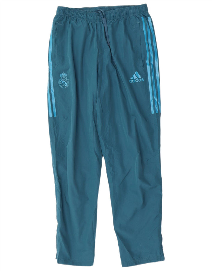 Pantaloni de trening ADIDAS Real Madrid pentru bărbați, poliester albastru mediu