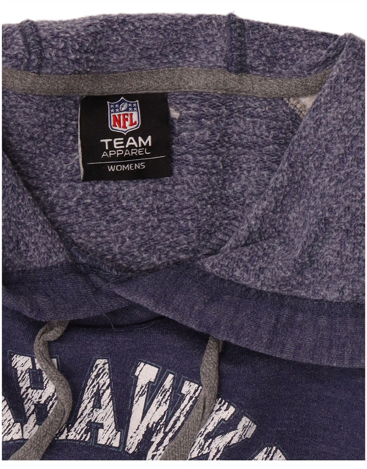 Pulover NFL Seattle Seahawks pentru femei, Marea Britanie 18 XL, albastru bleumarin, color block
