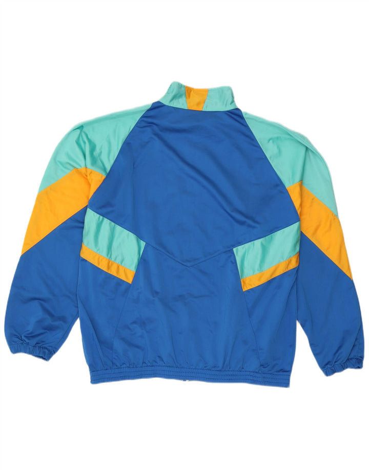 Tricou Vintage pentru Bărbați cu Imprimeu, Jachetă de Trening XL, Albastru Bloc de Culoare, Poliester