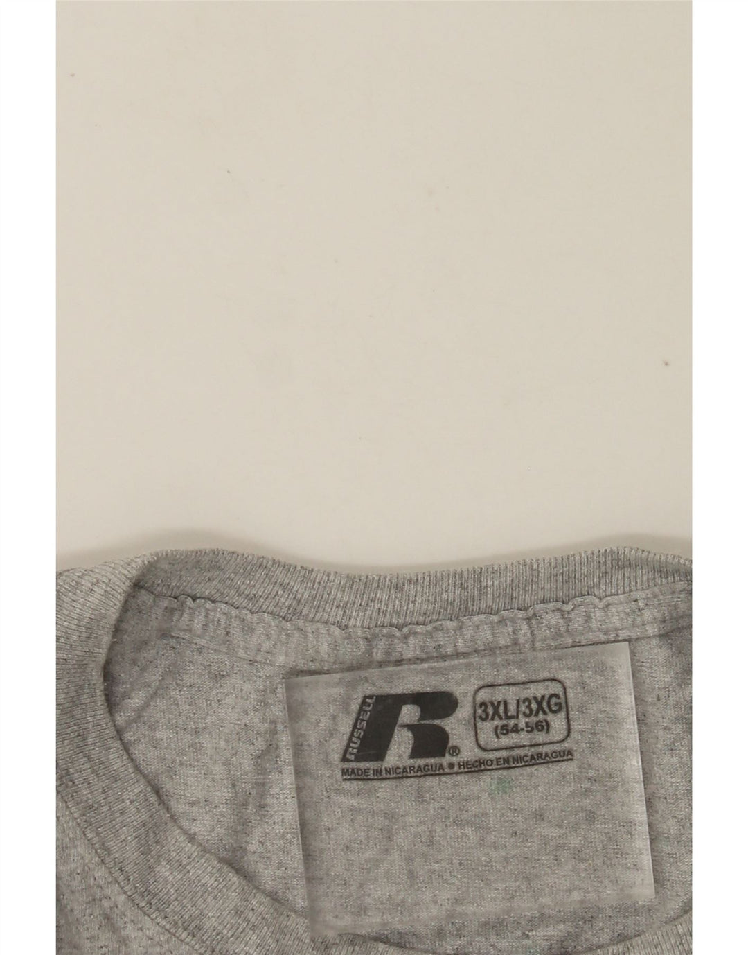 RUSSELL ATHLETIC Bărbați Tricou Top Marea Britanie 54/56 3XL Gri Pete