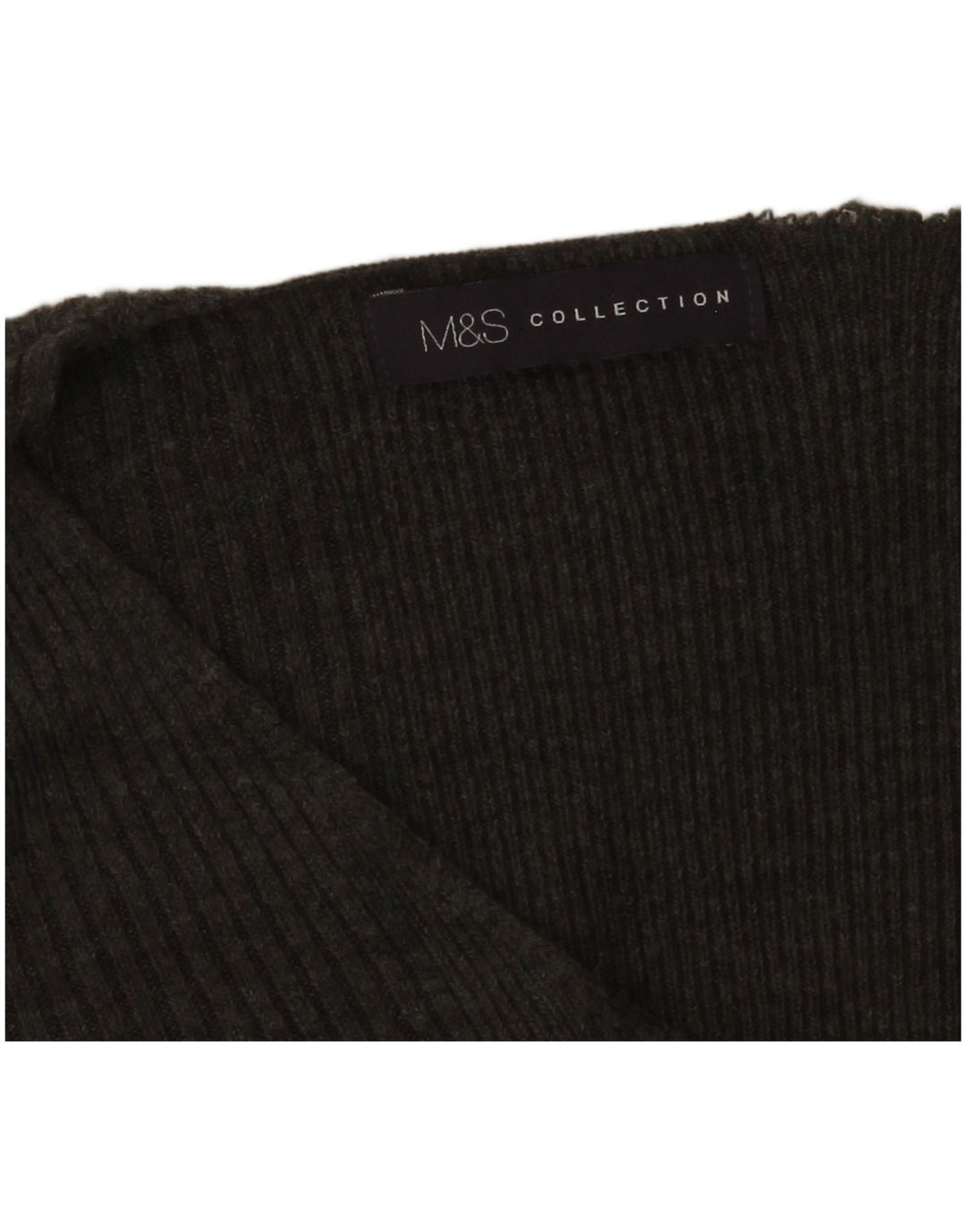 Pulover cu decolteu în V pentru femei Marks & Spencer UK 14 Gri mediu