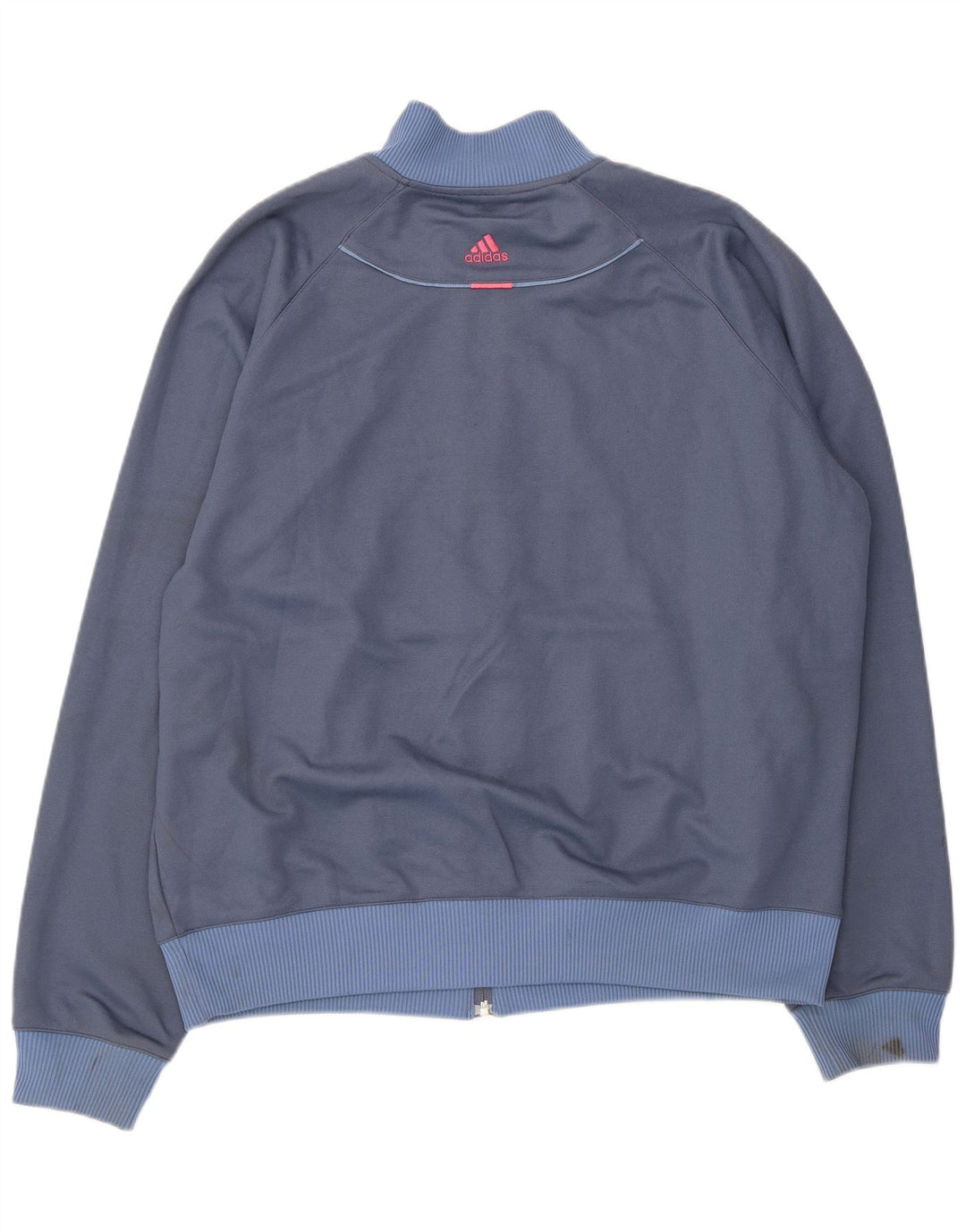 Trening pentru bărbați Adidas Top Jachetă mare, albastru bleumarin, bumbac cu dungi