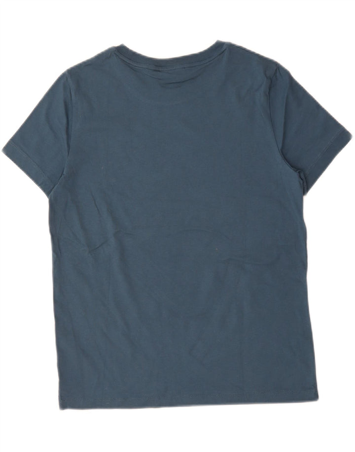 Tricou grafic Calvin Klein pentru bărbați Top mediu din bumbac bleumarin