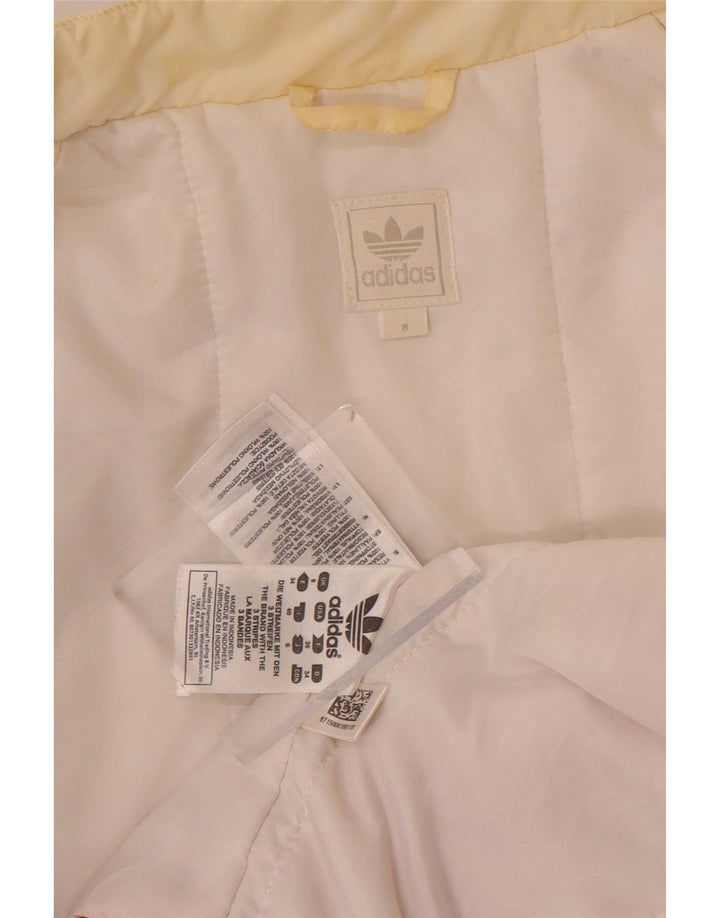 Jachetă Bomber pentru femei Adidas UK 8 Small White Colorblock Poliester