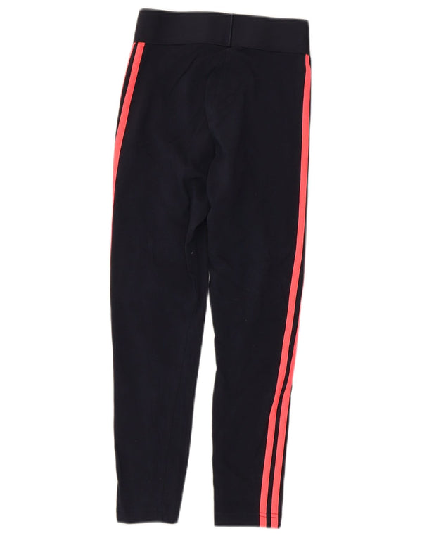 Leggings pentru femei Adidas UK 4/6 XS bleumarin bumbac