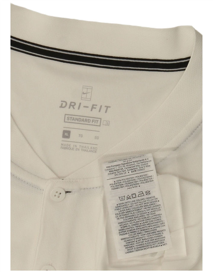 Tricou NIKE Dri Fit Standard Fit Top XL Poliester alb