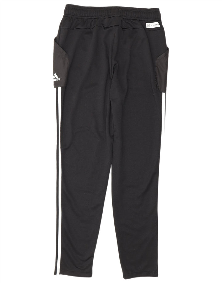 Pantaloni de trening Adidas Aeroready pentru bărbați, negru mediu, poliester bloc de culoare