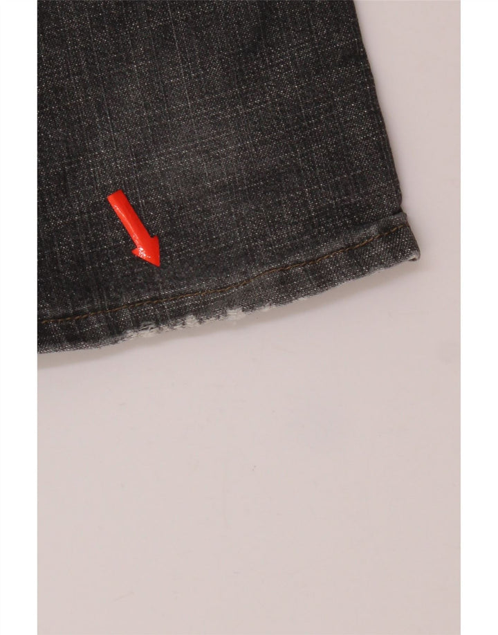 Blugi drepti distressed 505 Levi's pentru femei US 6 Medium W30 L32 gri