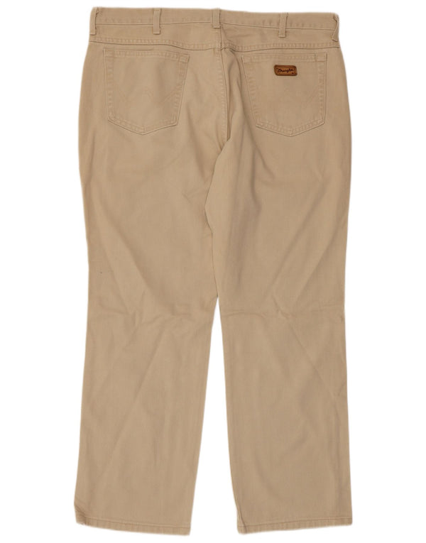 Pantaloni casual drepti pentru bărbați WRANGLER Texas W40 L30 bumbac bej