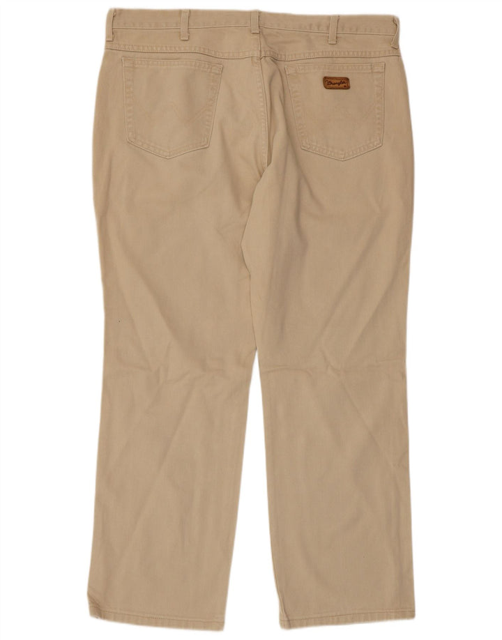 Pantaloni casual drepti pentru bărbați WRANGLER Texas W40 L30 bumbac bej