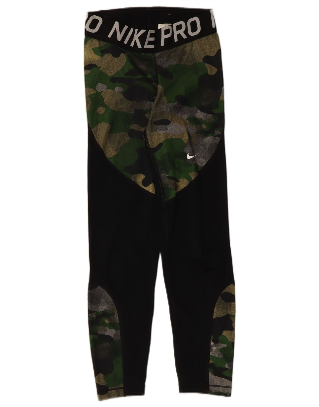 Leggings grafic Nike pentru femei UK 4 XS poliester camuflaj negru