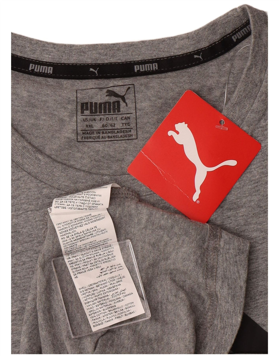 Tricou grafic Puma pentru bărbați Top 2XL bumbac gri