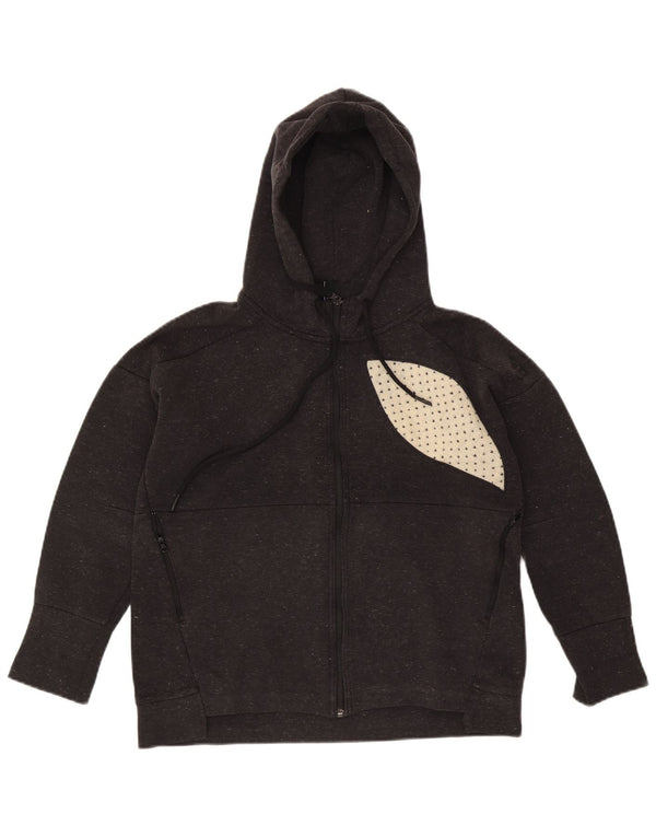 Pulover Adidas Graphic Zip pentru femei Marea Britanie 12/14 Medium Gri Pete