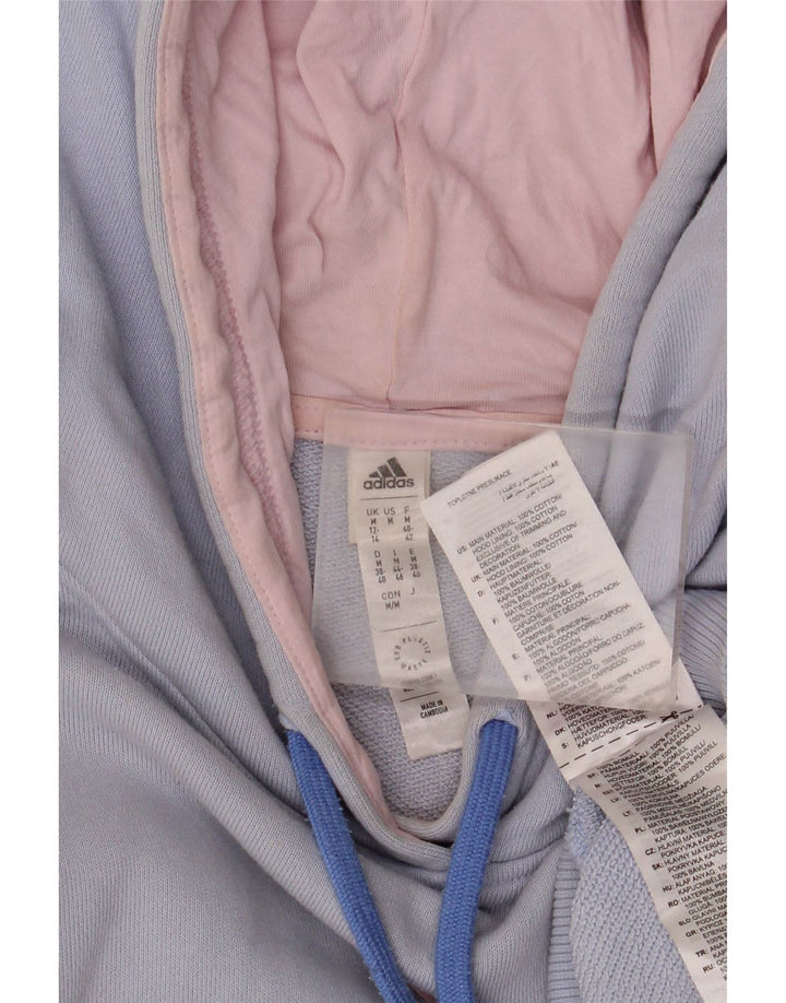 Pulover supradimensionat ADIDAS pentru femei, Marea Britanie 12/14, albastru mediu, bloc de culoare