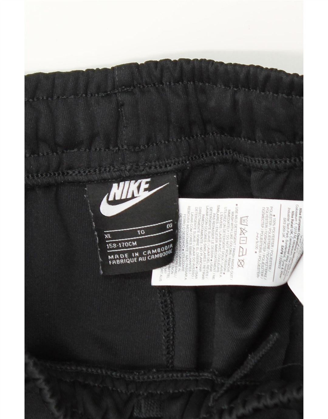 Pantaloni scurți sport Nike băieți 13-14 ani XL poliester negru