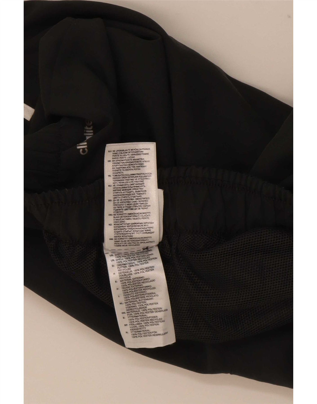Pantaloni scurți sport adidas Climalite pentru bărbați, poliester negru mic