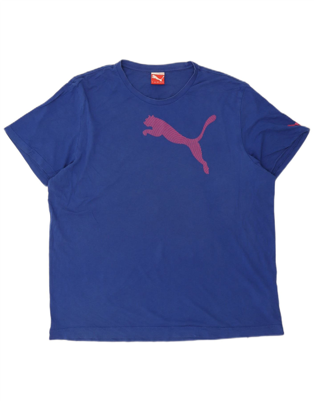 PUMA Mens Graphic T-Shirt Top XL Blue