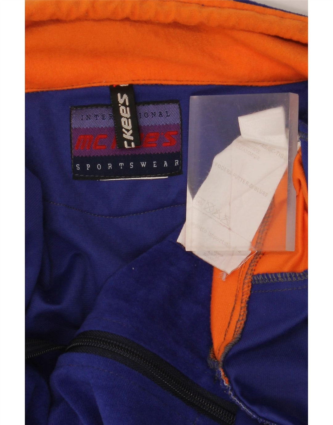 Jachetă fleece pentru bărbați MC Kee UK 42 XL bleumarin poliester color bloc