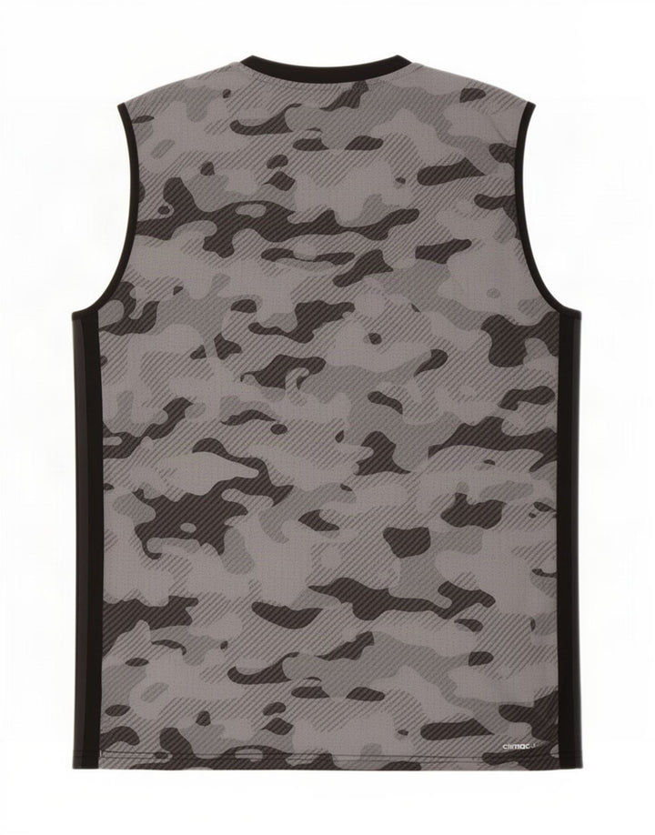 Adidas Climacool Vest Top Mare Negru Camuflaj Poliester