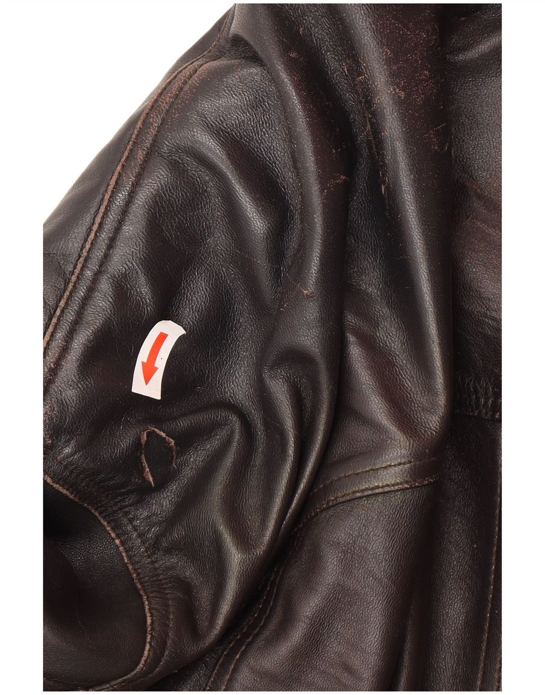 Jachetă de piele vintage pentru bărbați UK 44 2XL din piele neagră