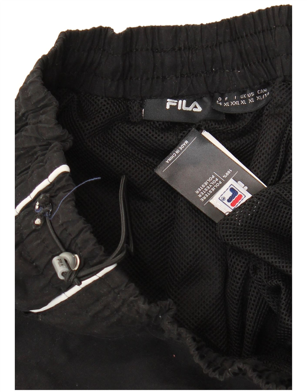 Pantaloni de trening FILA Graphic Capri pentru bărbați, XL, poliester negru