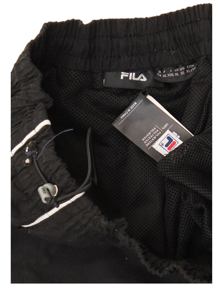 Pantaloni de trening FILA Graphic Capri pentru bărbați, XL, poliester negru