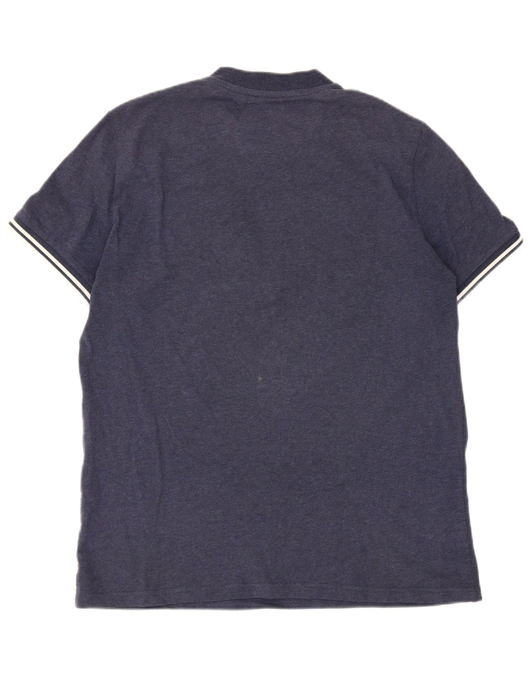 Tricou Fred Perry pentru bărbați, cu fermoar, cu gât, mijlociu, bleumarin, în dungi