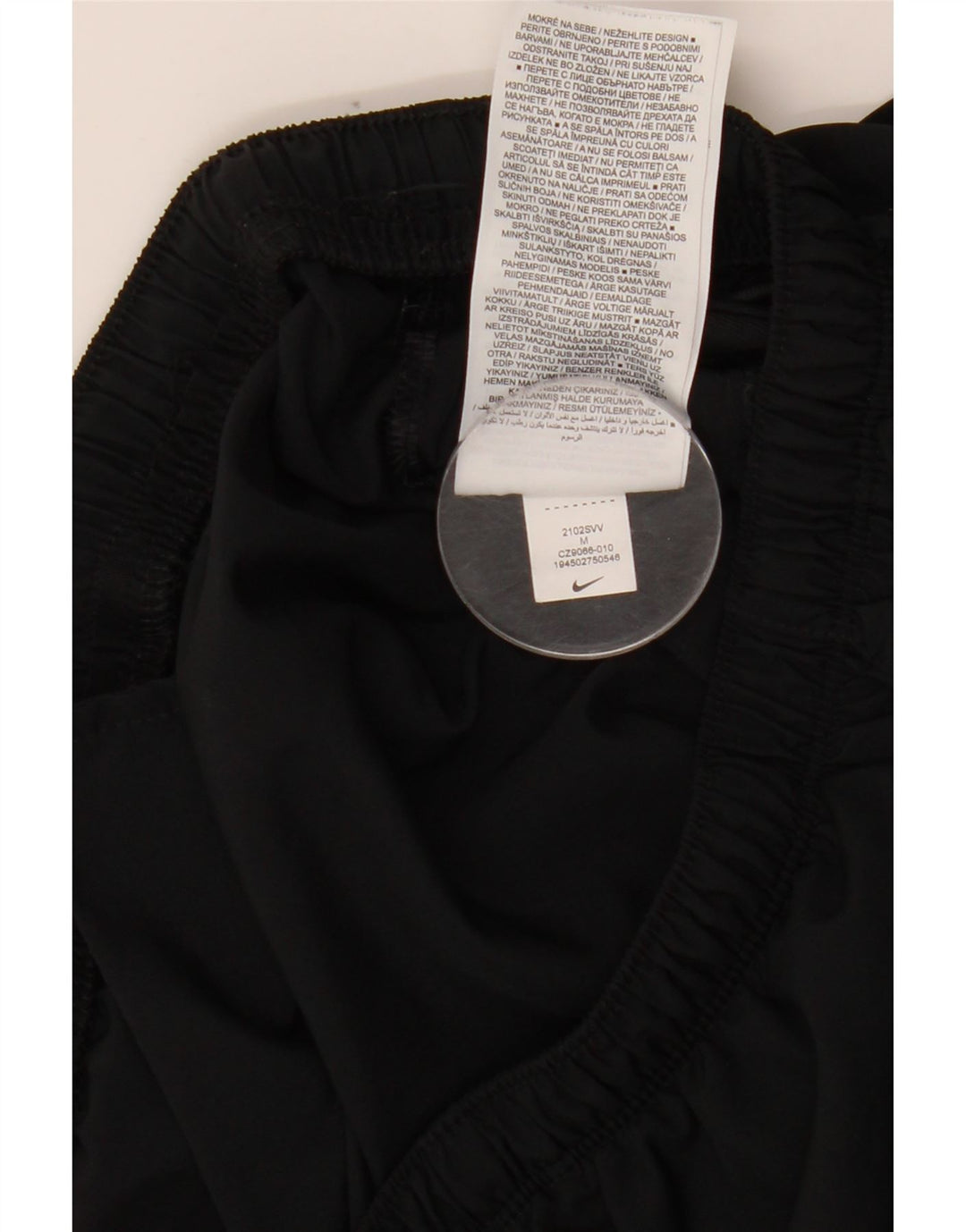 Pantaloni scurti sport NIKE pentru femei UK 12 Poliester mediu negru