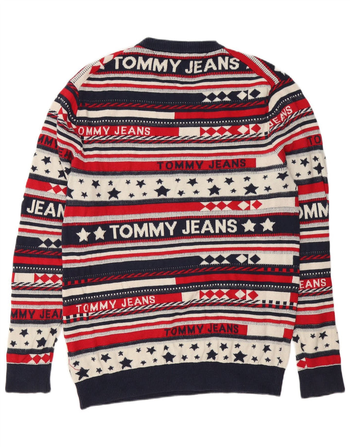 Pulover pentru bărbați Tommy Hilfiger, cu gât crew, cu dungi mari, multicolore