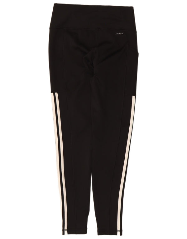 Adidas Womens Climalite Leggings UK 12/14 Medium Black Polyester