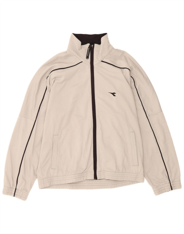 Jachetă de trening pentru bărbați Diadora UK 40 Medium Gri Poliester