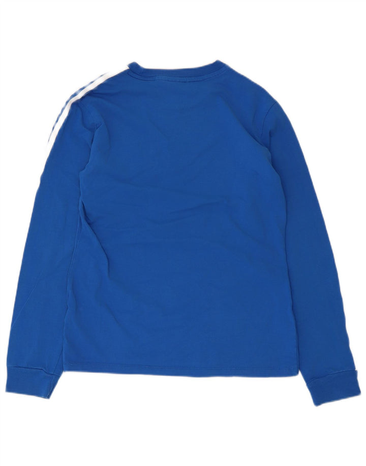 Top pentru femei Adidas cu mânecă lungă UK 8 Small Blue Bumbac