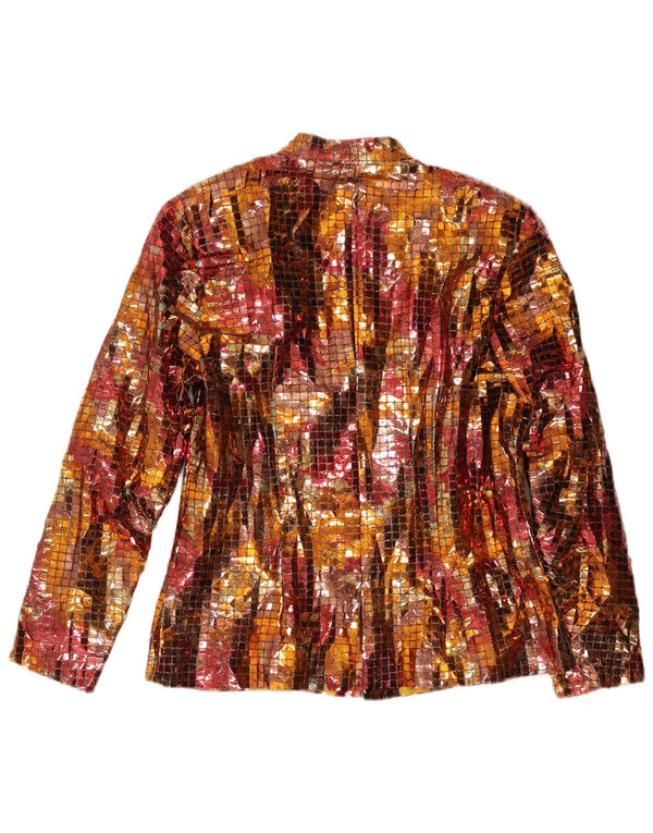 Blazer Vintage pentru femei cu 3 nasturi, UK 14 Medium, multicolor