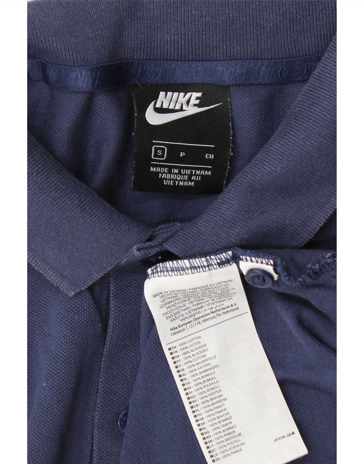Tricou polo Nike pentru bărbați, mic, albastru, bumbac
