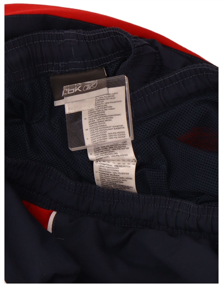 Pantaloni de trening grafic pentru bărbați REEBOK Pantaloni de jogging XL bleumarin, color block