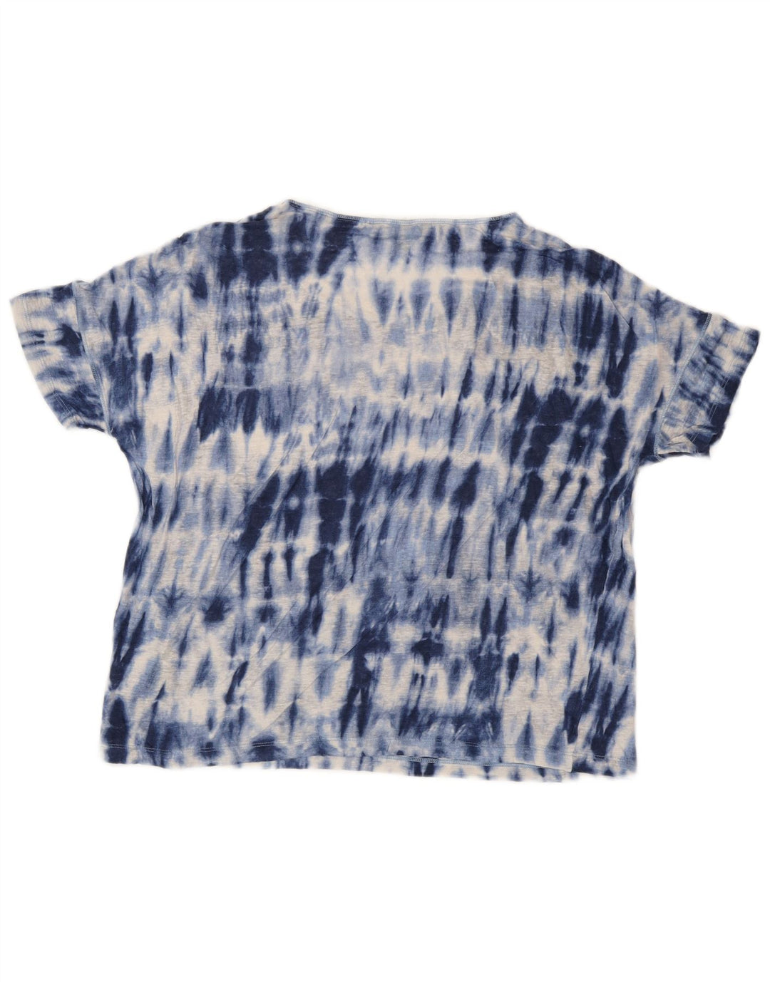 RALPH LAUREN Tricou pentru femei Top UK 14 Medium Blue Tie Dye In